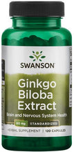 Load image into Gallery viewer, Swanson Ginkgo Biloba Extract 24% 60mg
