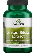 Load image into Gallery viewer, Swanson Ginkgo Biloba Extract 24% 60mg
