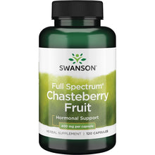 Load image into Gallery viewer, Swanson Chasteberry Fruit 400mg 120 Capsules