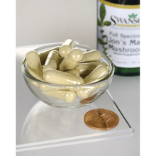 Load image into Gallery viewer, Swanson Full Spectrum Lion's Mane Mushroom 500mg Capsule Size