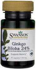 Load image into Gallery viewer, Swanson Ginkgo Biloba Extract 24% 60mg
