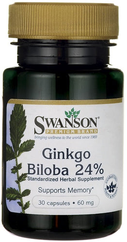 Swanson Ginkgo Biloba Extract 24% 60mg
